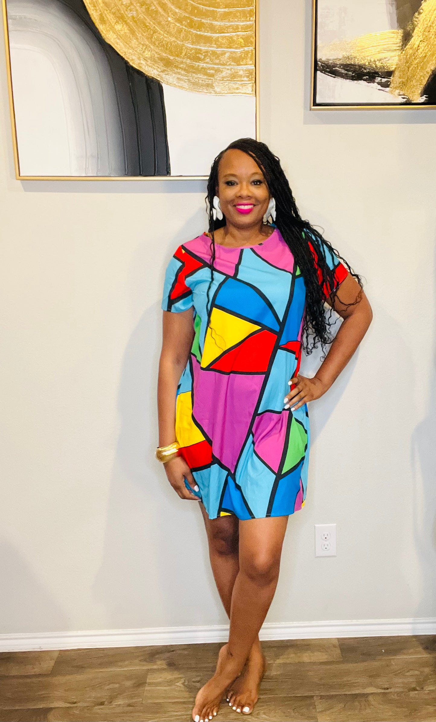 Color block dress
