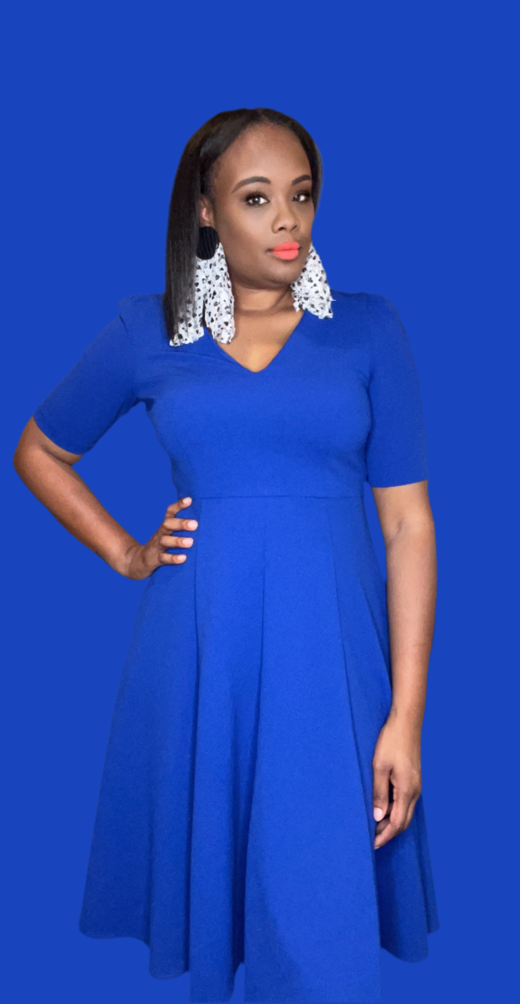 Royal blue dress