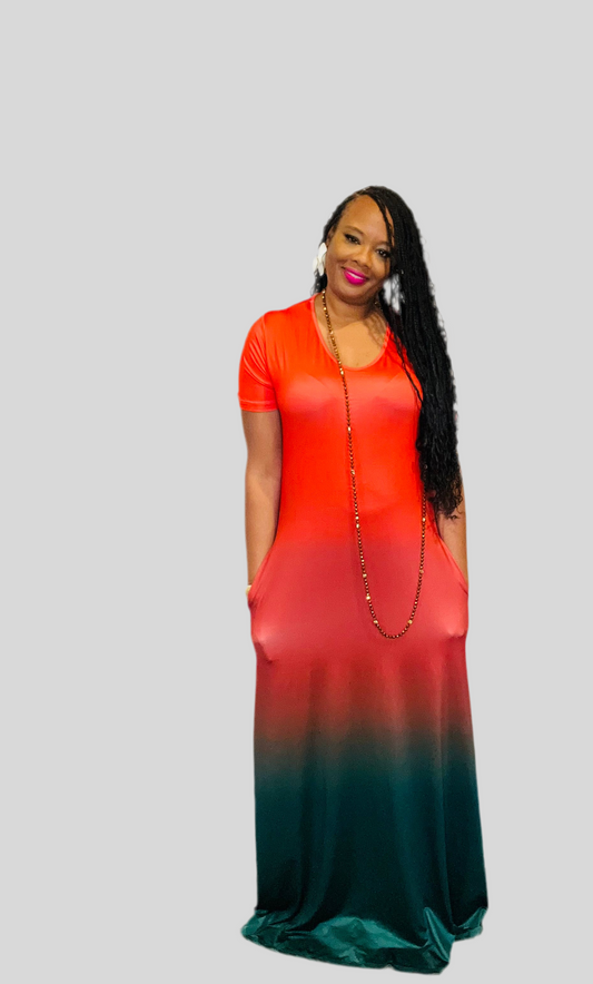 Extra long maxi dress