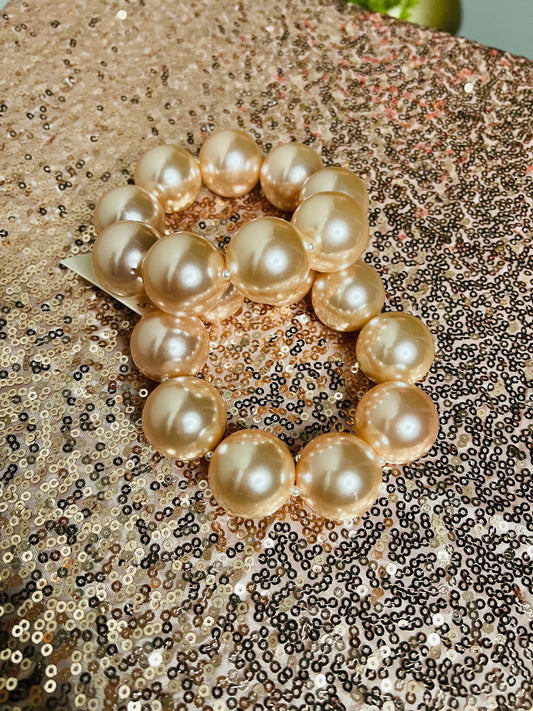 Rose gold pearl bracelets