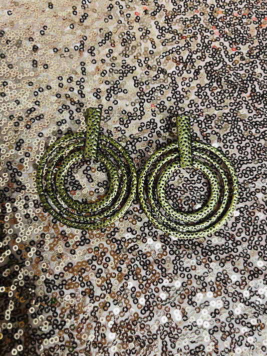 Metallic earrings